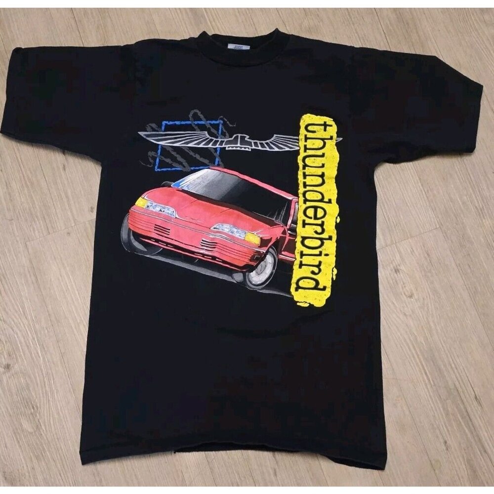 Vintage 90's Single Stitch Thunderbird T Shirt Size M Made In USA